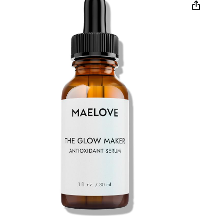 MAELOVE Glow Maker Vitamin C Serum with Vitamin E, Ferulic Acid & Hyaluronic Acid